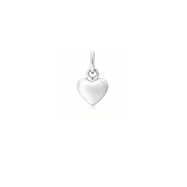 LOLA Small Sterling Silver Puffed Heart Pendant DeScenza Diamonds Boston, MA