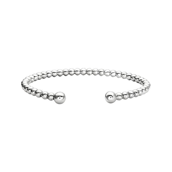 DeScenza Collection Silver Beaded Bracelet DeScenza Diamonds Boston, MA