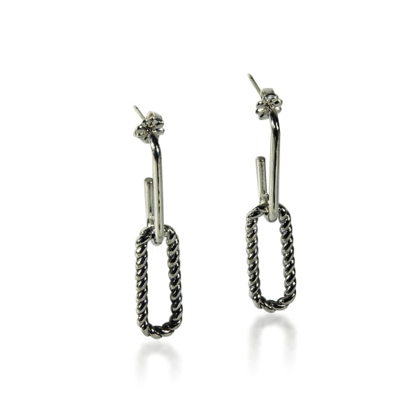 Zina Silver Earrings DeScenza Diamonds Boston, MA