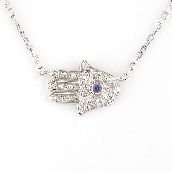 DeScenza Collection Silver  Hand Necklace DeScenza Diamonds Boston, MA