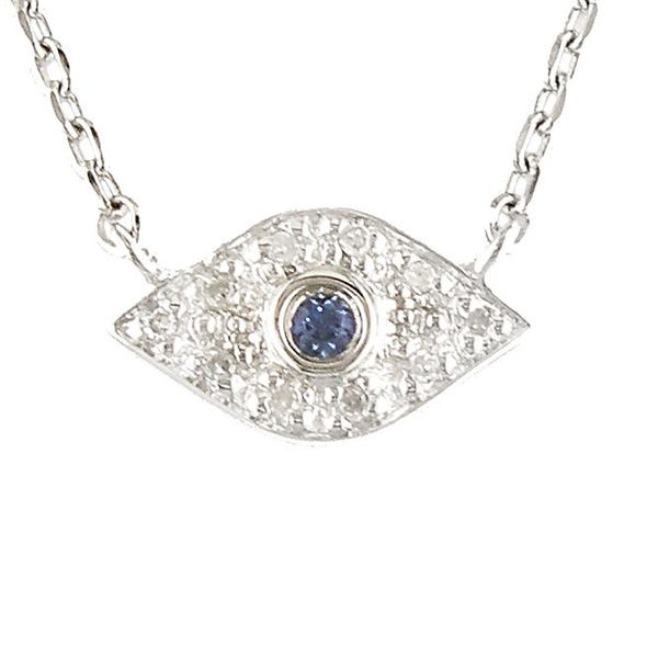 DeScenza Collection Silver Evil Eye Necklace DeScenza Diamonds Boston, MA