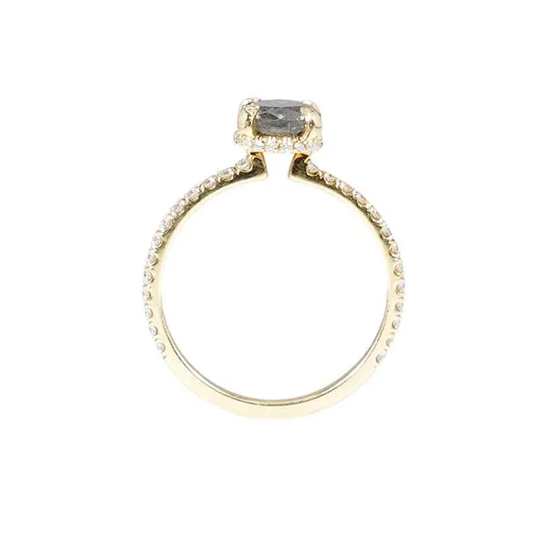D. Geller Collection 18K Diamond Halo Engagement Ring Image 2 D. Geller & Son Jewelers Atlanta, GA