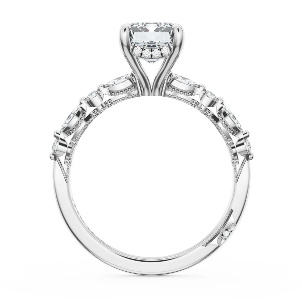 Tacori Platinum Diamond Halo Engagement Ring Image 2 D. Geller & Son Jewelers Kennesaw, GA