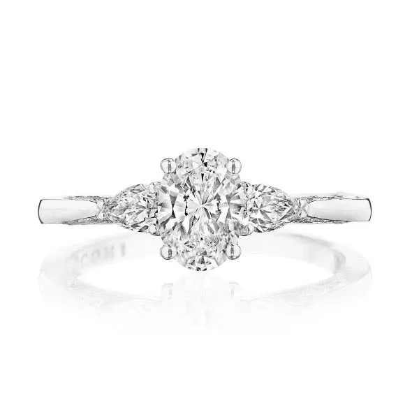 Tacori 18K Diamond Three Stone Engagement Ring D. Geller & Son Jewelers Kennesaw, GA