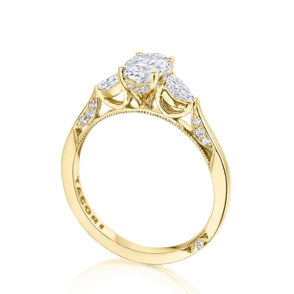Tacori 18K Diamond Three Stone Engagement Ring Image 2 D. Geller & Son Jewelers Kennesaw, GA