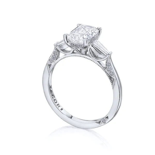 Tacori Platinum Diamond Three Stone Engagement Ring Image 2 D. Geller & Son Jewelers Kennesaw, GA