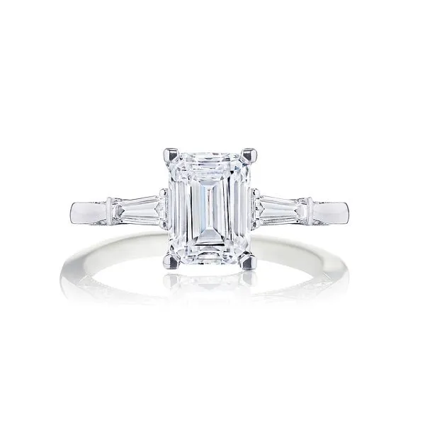Tacori Platinum Diamond Three Stone Engagement Ring D. Geller & Son Jewelers Kennesaw, GA