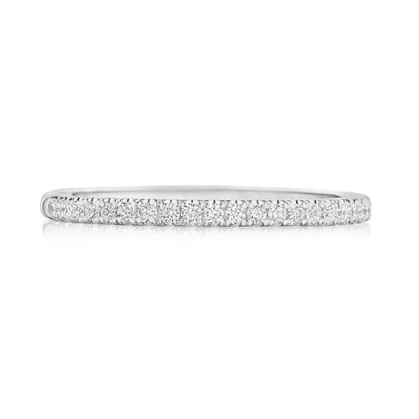 Tacori Platinum Diamond Half Eternity Band D. Geller & Son Jewelers Kennesaw, GA