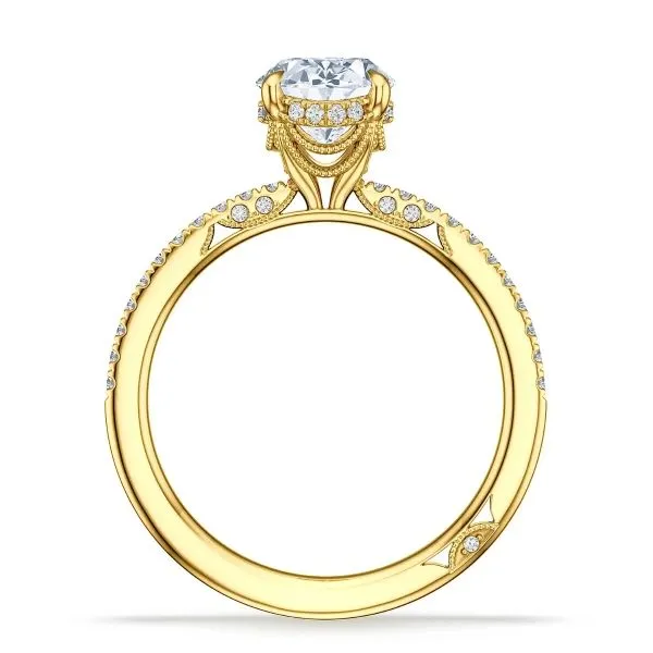 Tacori 18K Diamond Halo Engagement Ring Image 3 D. Geller & Son Jewelers Kennesaw, GA