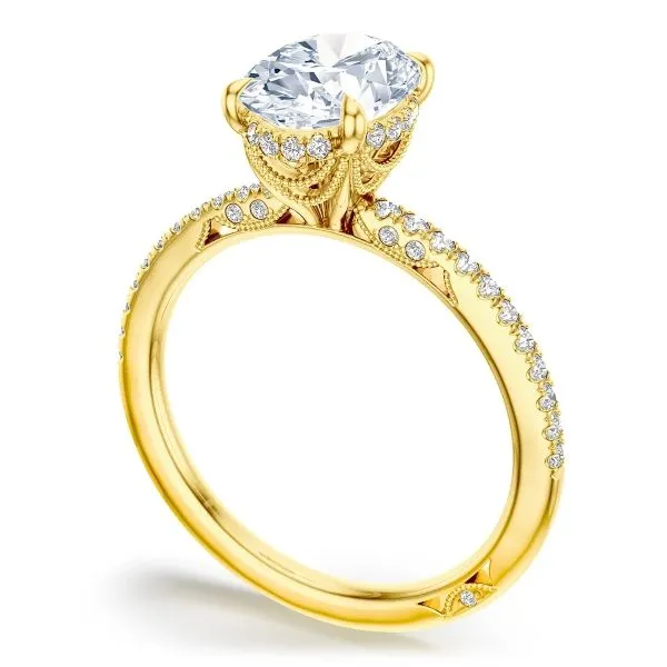Tacori 18K Diamond Halo Engagement Ring Image 2 D. Geller & Son Jewelers Kennesaw, GA