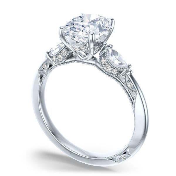 Tacori 18K Diamond Three Stone Engagement Ring Image 2 D. Geller & Son Jewelers Kennesaw, GA