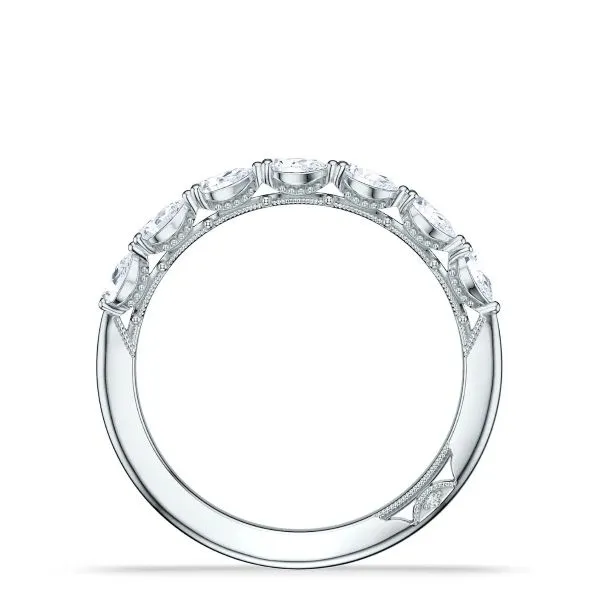 Tacori Platinum Diamond Half Eternity Band Image 2 D. Geller & Son Jewelers Kennesaw, GA