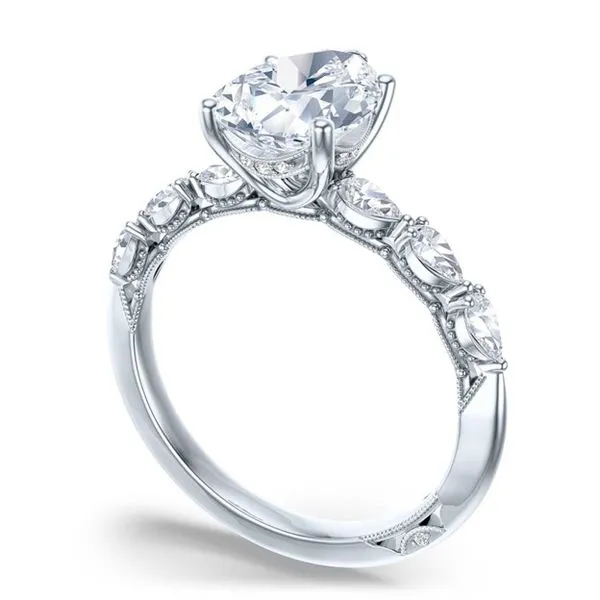 Tacori 18K Diamond Halo Engagement Ring Image 3 D. Geller & Son Jewelers Kennesaw, GA