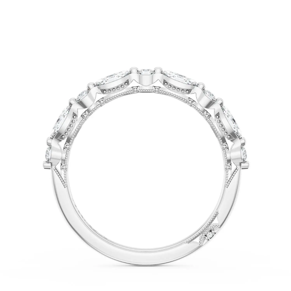 Tacori Platinum Diamond Half Eternity Band Image 2 D. Geller & Son Jewelers Kennesaw, GA