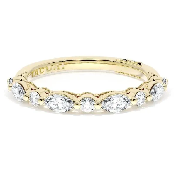 Tacori 18K Diamond Half Eternity Band D. Geller & Son Jewelers Kennesaw, GA