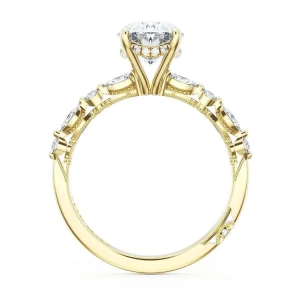 Tacori 18K Diamond Halo Engagement Ring Image 2 D. Geller & Son Jewelers Kennesaw, GA
