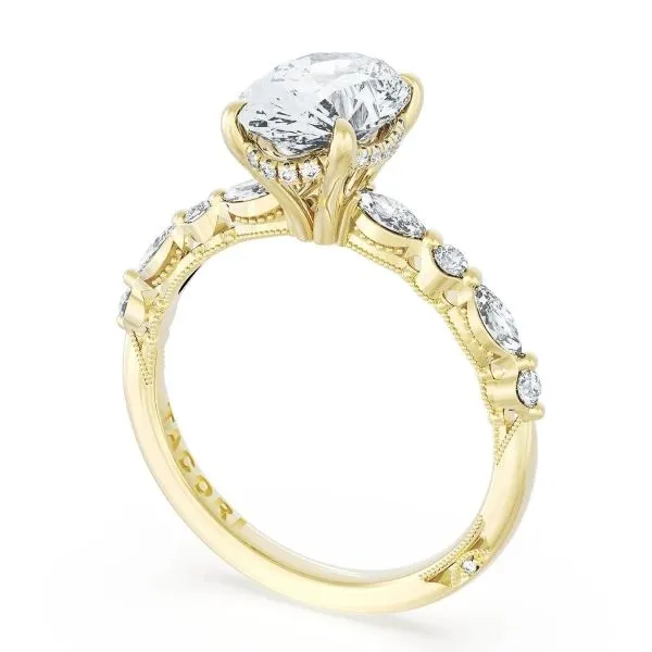 Tacori 18K Diamond Halo Engagement Ring Image 3 D. Geller & Son Jewelers Kennesaw, GA