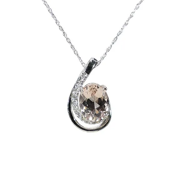 D. Geller Collection 14K Diamond and Morganite Necklace D. Geller & Son Jewelers Atlanta, GA