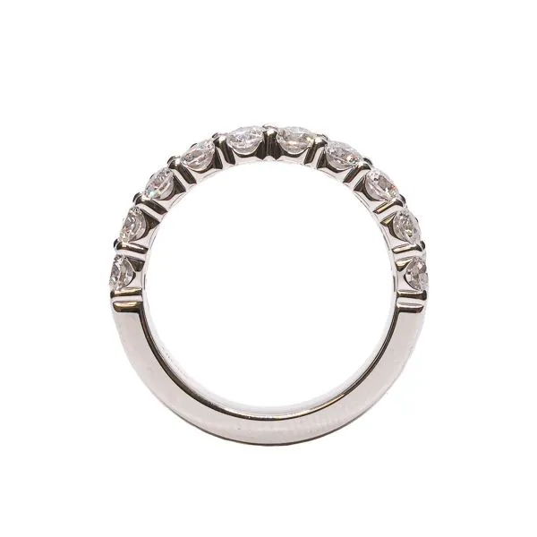 D. Geller Collection Platinum Half Etertnity Band Image 2 D. Geller & Son Jewelers Kennesaw, GA