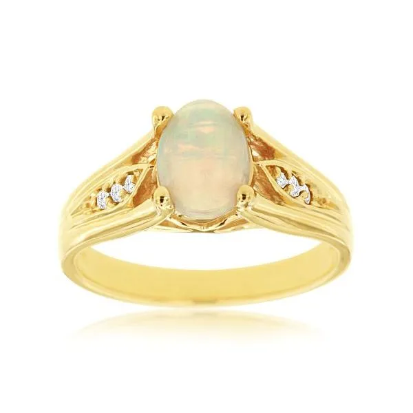 D. Geller Collection 14K Diamond and Opal Ring D. Geller & Son Jewelers Kennesaw, GA