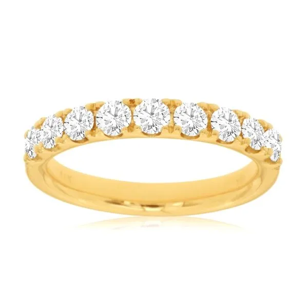 D. Geller Collection 14K Diamond Half Eternity Band D. Geller & Son Jewelers Kennesaw, GA