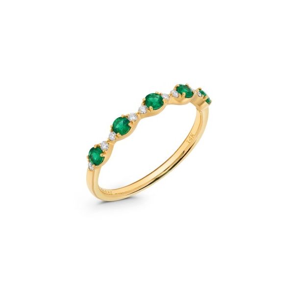 D. Geller Collection 14K Diamond and Emerald Band D. Geller & Son Jewelers Kennesaw, GA