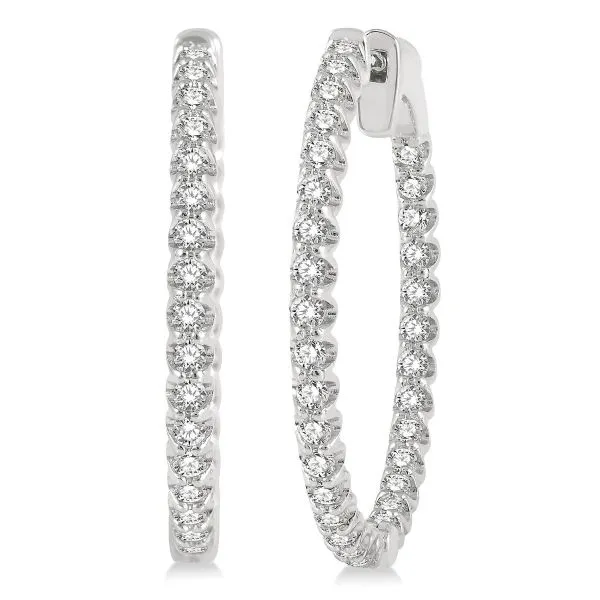 D. Geller Collection 14K Diamond Hoops D. Geller & Son Jewelers Atlanta, GA
