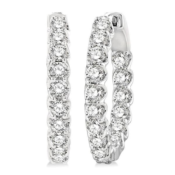 D. Geller Collection 14K Diamond Hoop Earrings D. Geller & Son Jewelers Kennesaw, GA