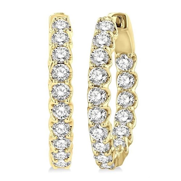 D. Geller Collection 14K Diamond Hoop Earrings D. Geller & Son Jewelers Kennesaw, GA