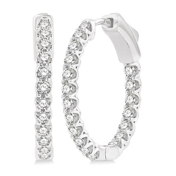 D. Geller Collection 14K Diamond Hoop Earrings D. Geller & Son Jewelers Kennesaw, GA