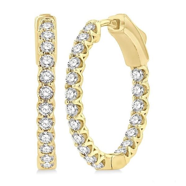 D. Geller Collection 14K Diamond Hoop Earrings D. Geller & Son Jewelers Kennesaw, GA