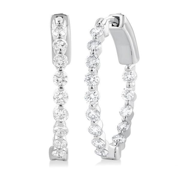 D. Geller Collection 14K Diamond Hoop Earrings D. Geller & Son Jewelers Kennesaw, GA