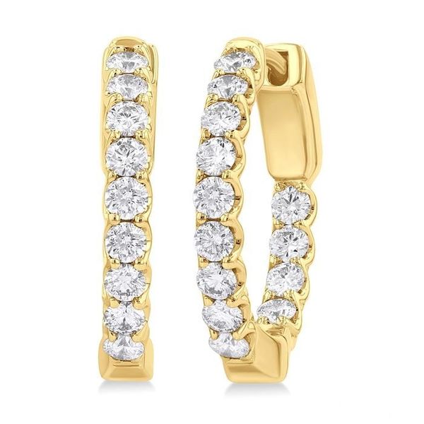D. Geller Collection 14K Diamond Hoop Earrings D. Geller & Son Jewelers Kennesaw, GA