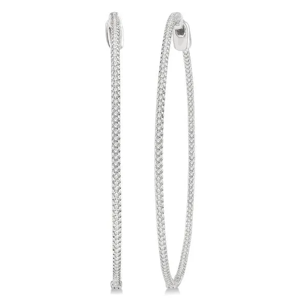 D. Geller Collection 14K Diamond Hoops D. Geller & Son Jewelers Atlanta, GA