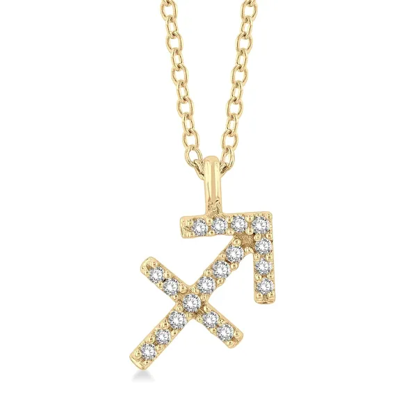 D. Geller Collection 10K Diamond Zodiac Necklace 161 01388 D. Geller Son Jewelers Atlanta GA