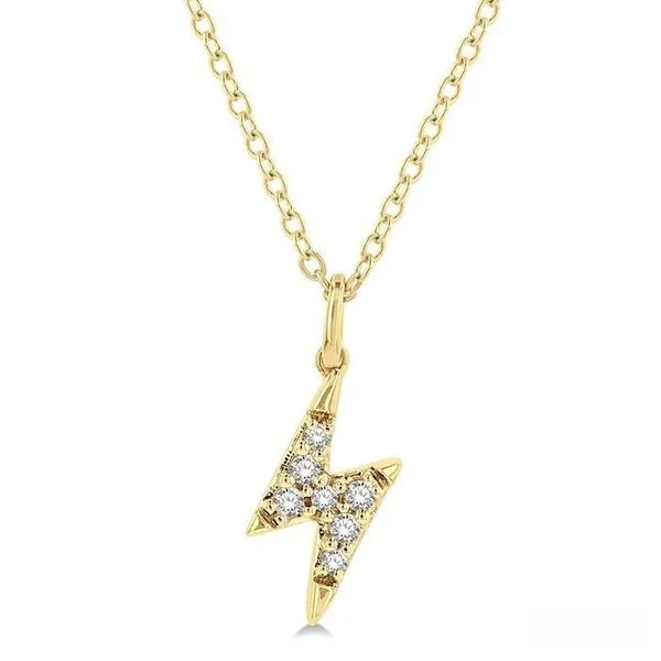 D. Geller Collection 10K Diamond Lightning Bolt Necklace D. Geller & Son Jewelers Kennesaw, GA