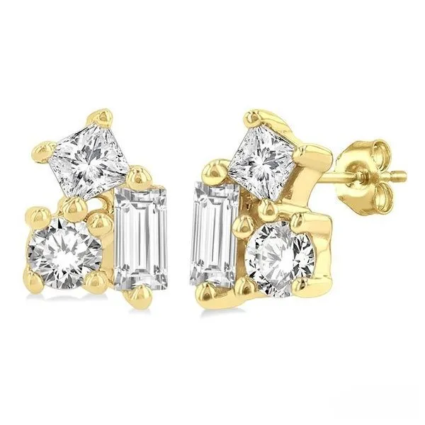 D. Geller Collection 10K Diamond Scatter Earrings D. Geller & Son Jewelers Kennesaw, GA