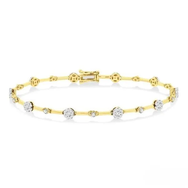 D. Geller Collection 14K Diamond Bar Bracelet D. Geller & Son Jewelers Kennesaw, GA