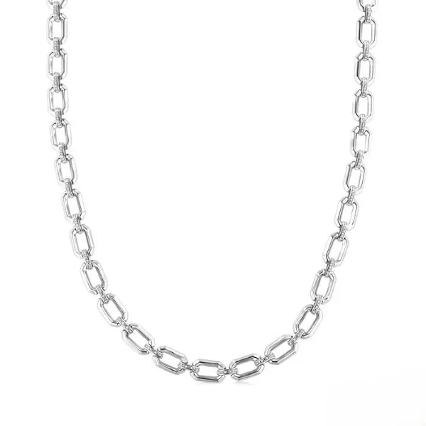 D. Geller Collection Sterling Silver Paperclip Necklace D. Geller & Son Jewelers Kennesaw, GA