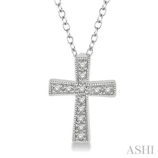 D. Geller Collection Sterling Silver Diamond Cross Necklace D. Geller & Son Jewelers Kennesaw, GA