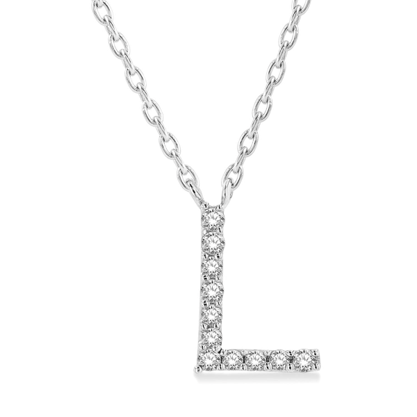 D. Geller Collection 10K Diamond Letter Necklace D. Geller & Son Jewelers Kennesaw, GA