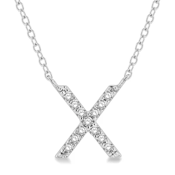 D. Geller Collection 10K Diamond Letter Necklace D. Geller & Son Jewelers Atlanta, GA