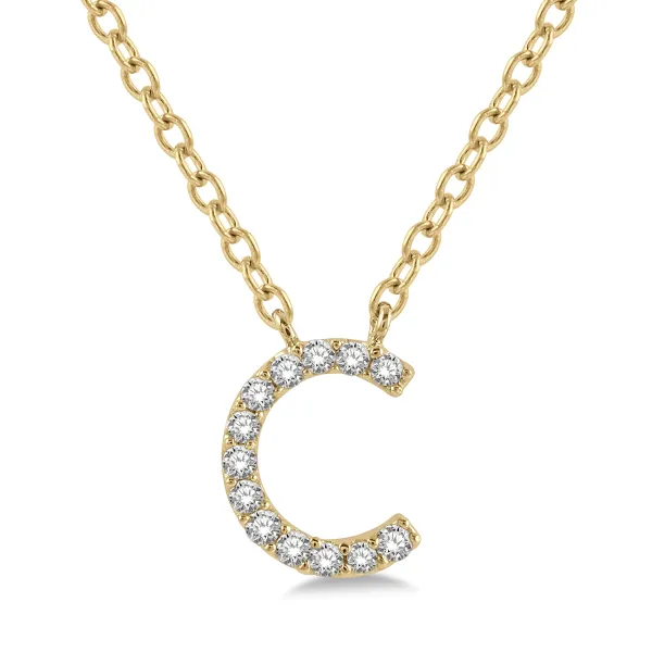 D. Geller Collection 10K Diamond Letter Necklace D. Geller & Son Jewelers Atlanta, GA