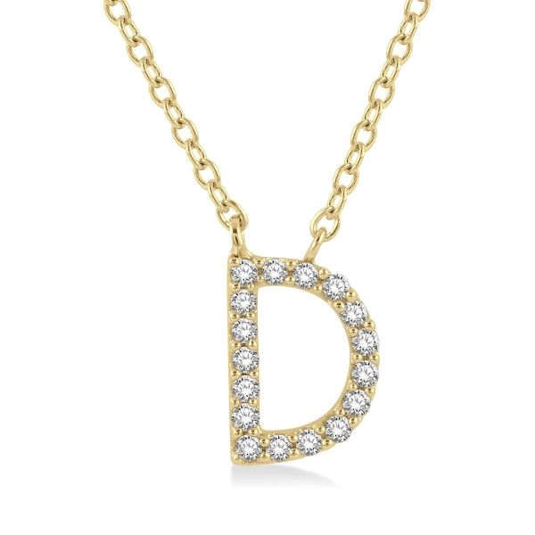 D. Geller Collection 10K Diamond Letter Necklace D. Geller & Son Jewelers Kennesaw, GA