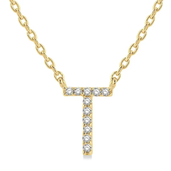 D. Geller Collection 10K Diamond Letter Necklace D. Geller & Son Jewelers Kennesaw, GA