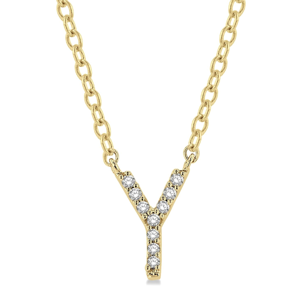 D. Geller Collection 10K Diamond Letter Necklace D. Geller & Son Jewelers Kennesaw, GA