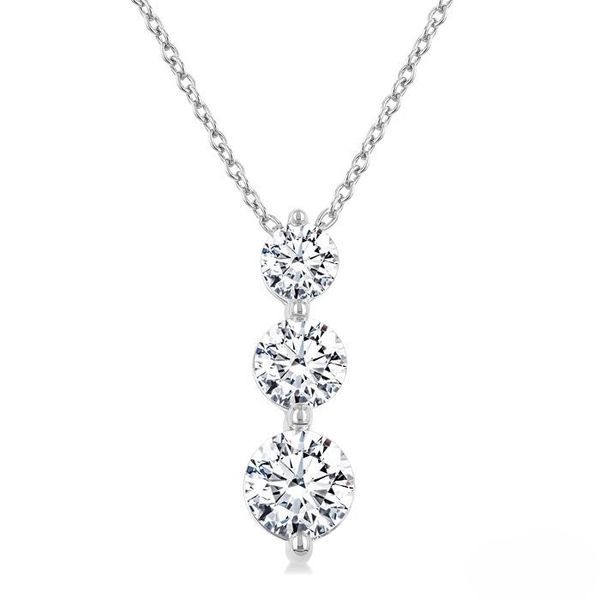 D. Geller Collection 14K Diamond Three Stone Pendant D. Geller & Son Jewelers Kennesaw, GA