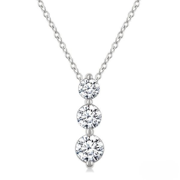 D. Geller Collection 14K Diamond Three Stone Pendant D. Geller & Son Jewelers Kennesaw, GA