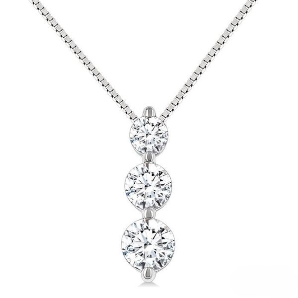 D. Geller Collection 14K Diamond Three Stone Pendant D. Geller & Son Jewelers Kennesaw, GA