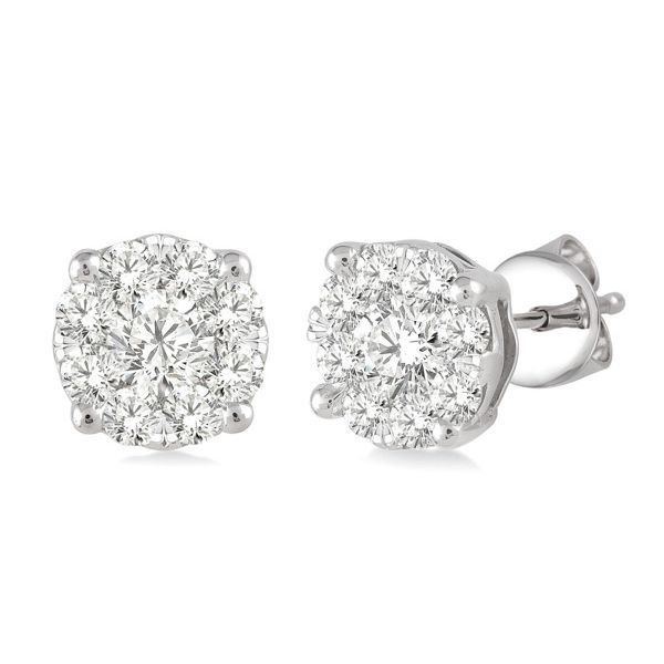D. Geller Collection 14K Diamond Cluster Earrings D. Geller & Son Jewelers Atlanta, GA